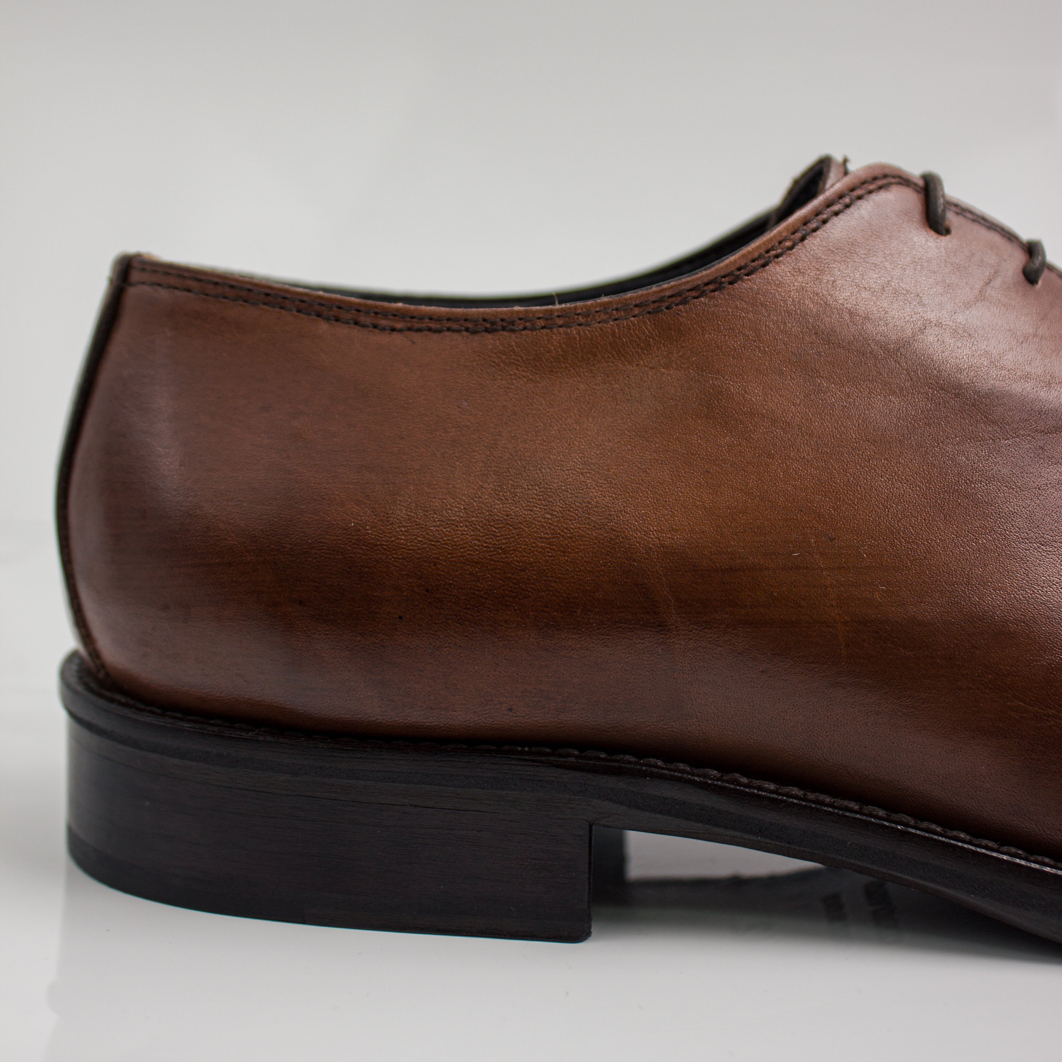 Tan Plain Derby Office Shoes - Italian Men's Shoes - Classic Shoes London