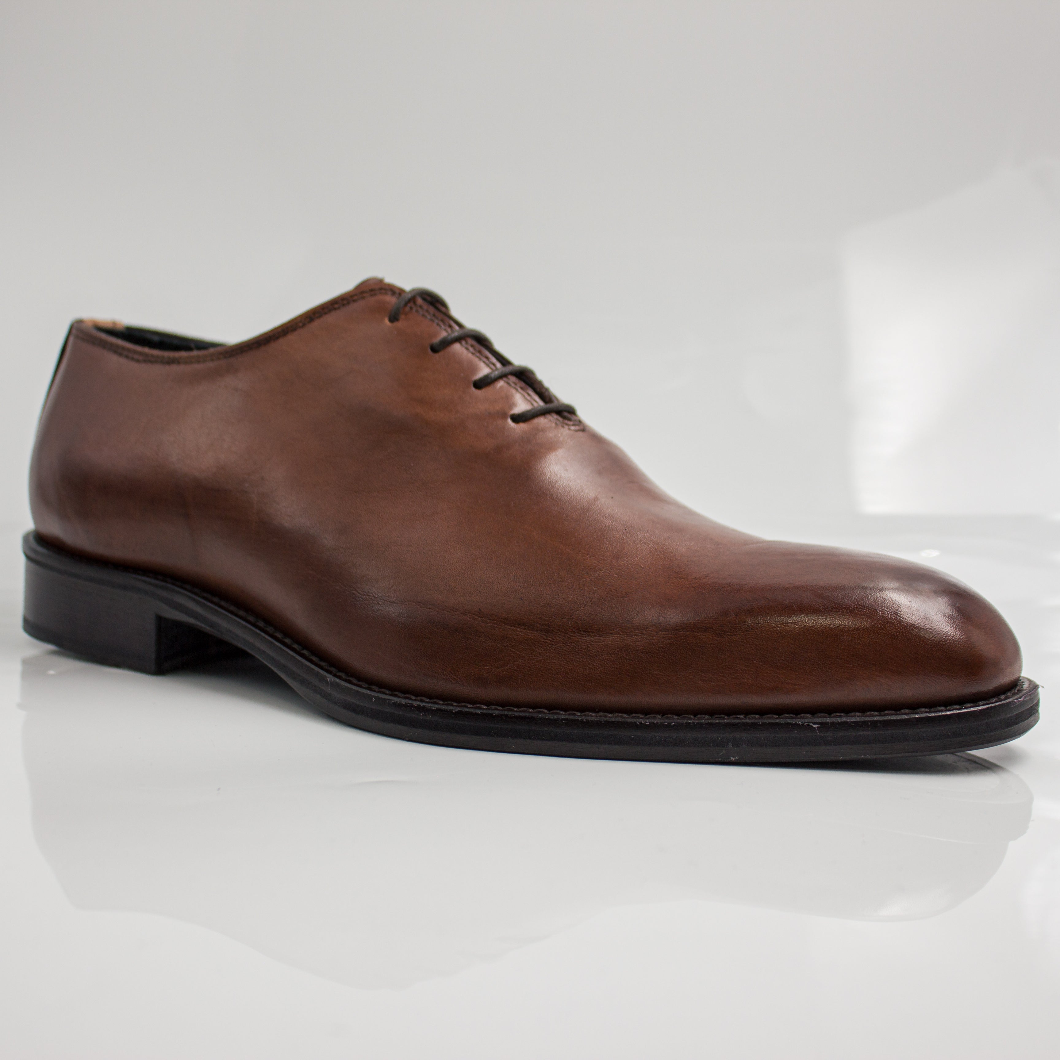 Tan Plain Derby Office Shoes - Italian Men's Shoes - Classic Shoes London