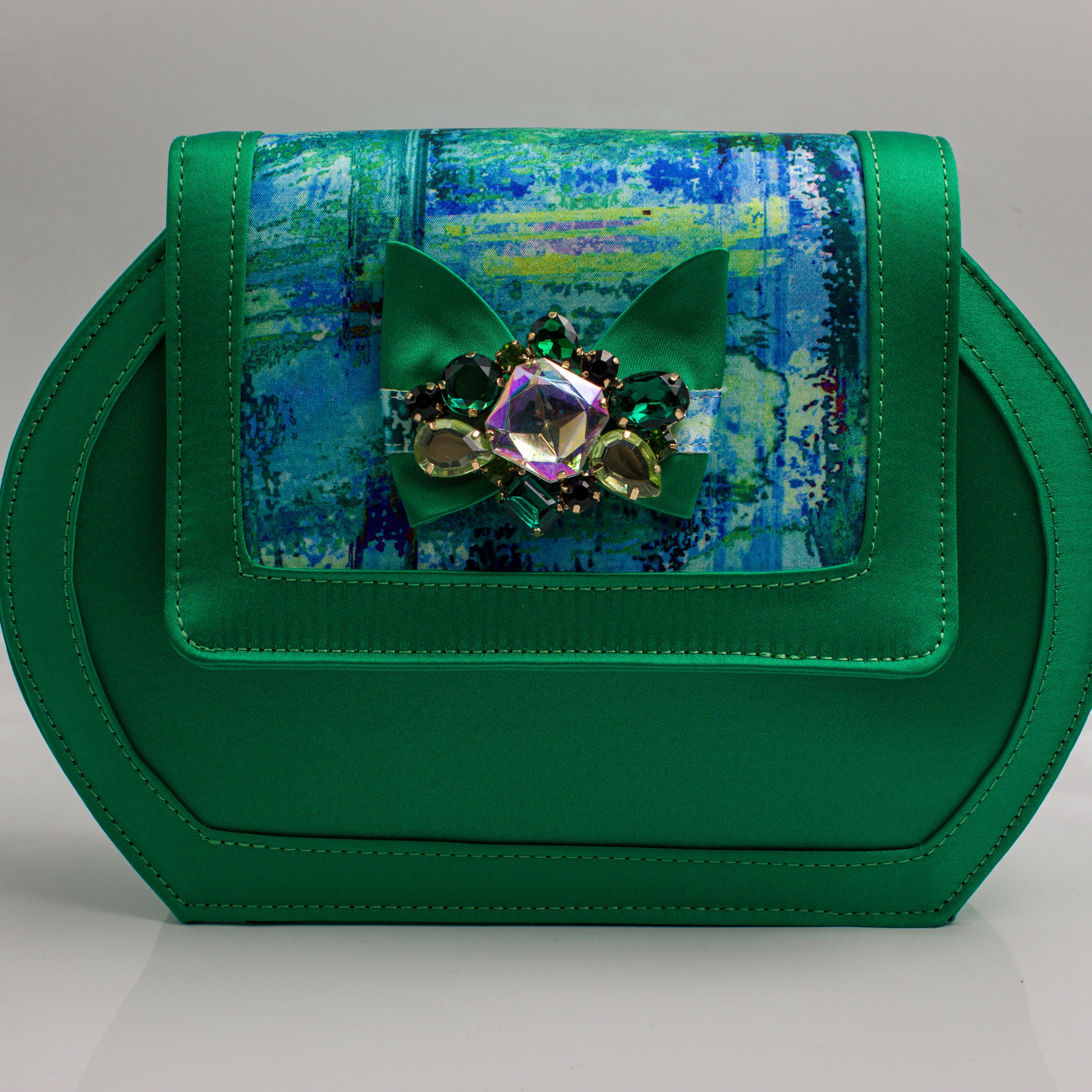 Leaf Green Aqua Mix Low Set