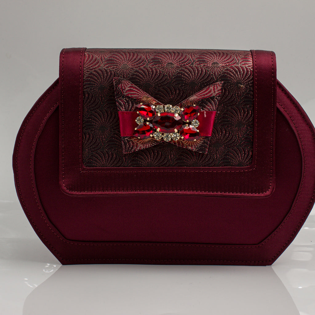 Wine/Burgandy Floral Print Set