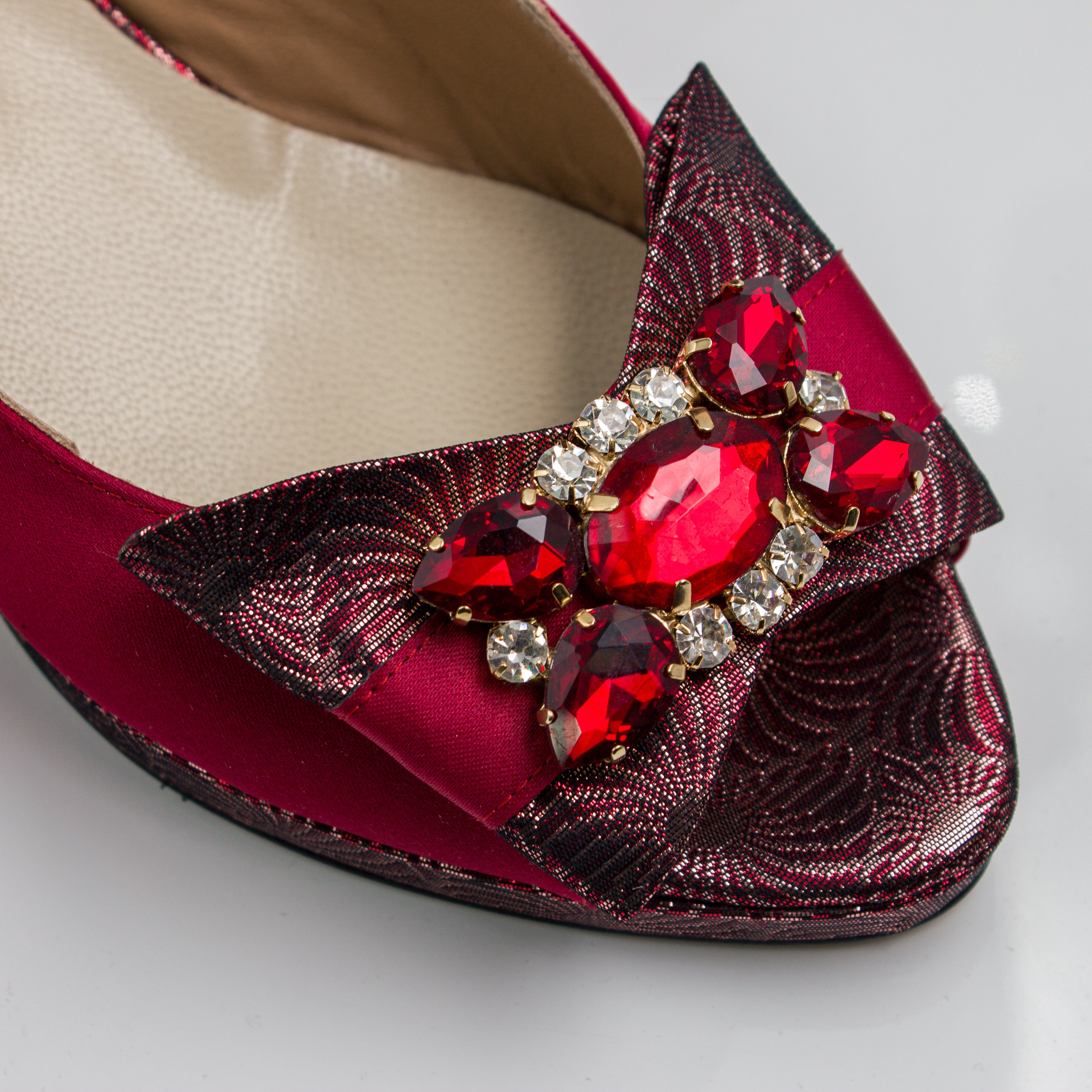 Wine/Burgandy Floral Print Set