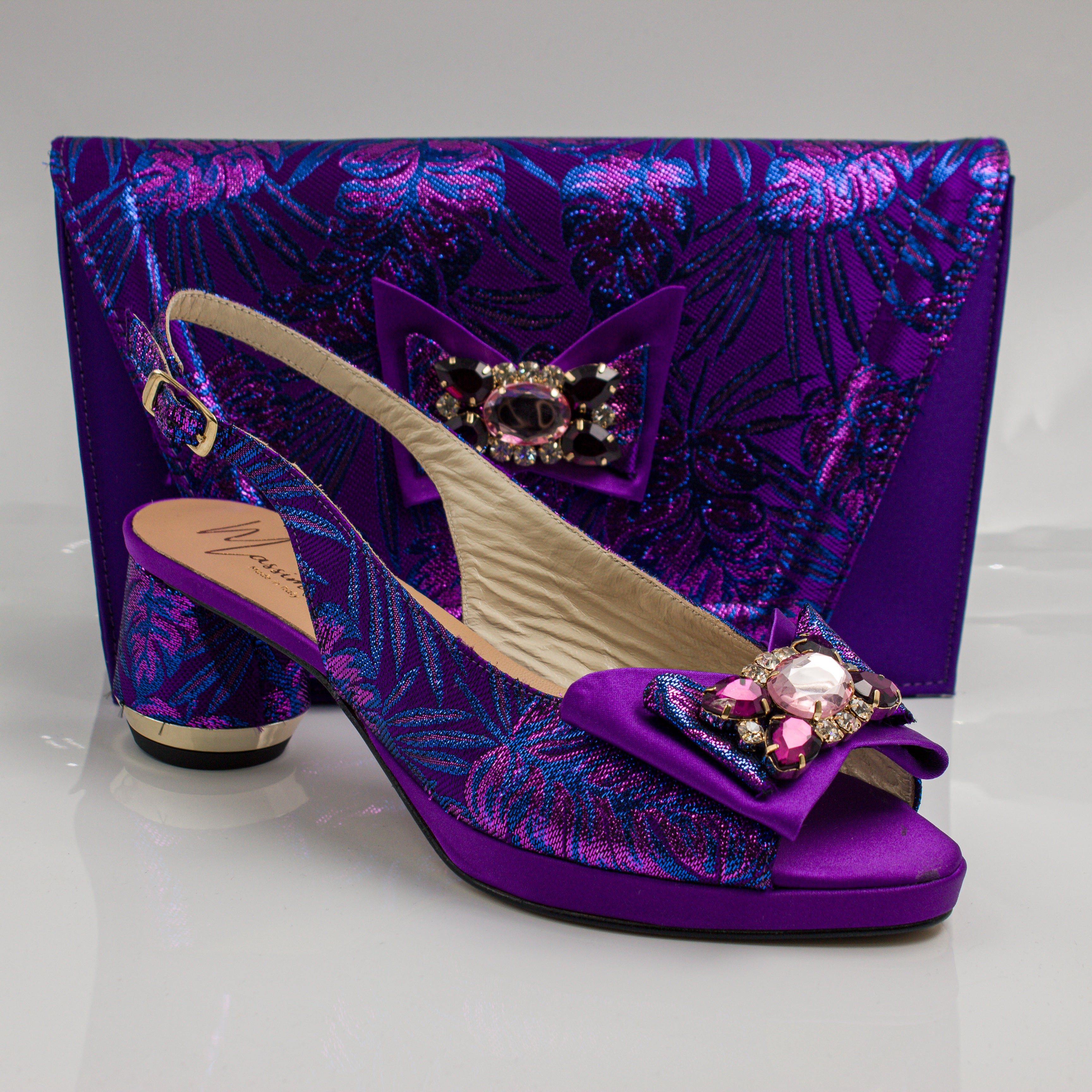 Purple Floral Print Set