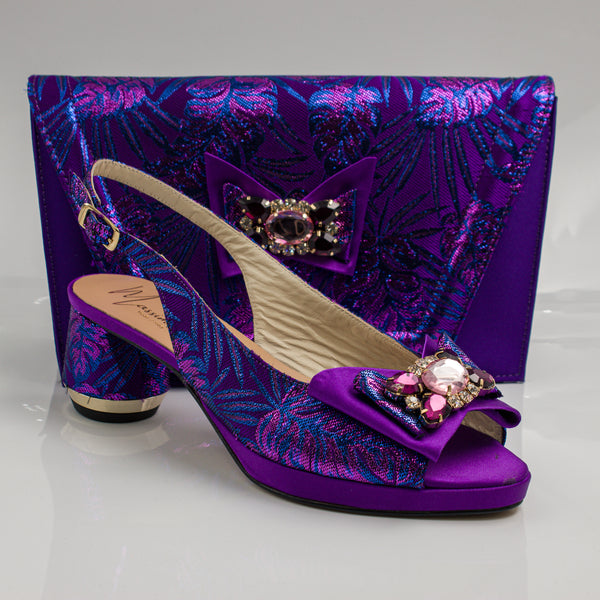 Purple Floral Print Set