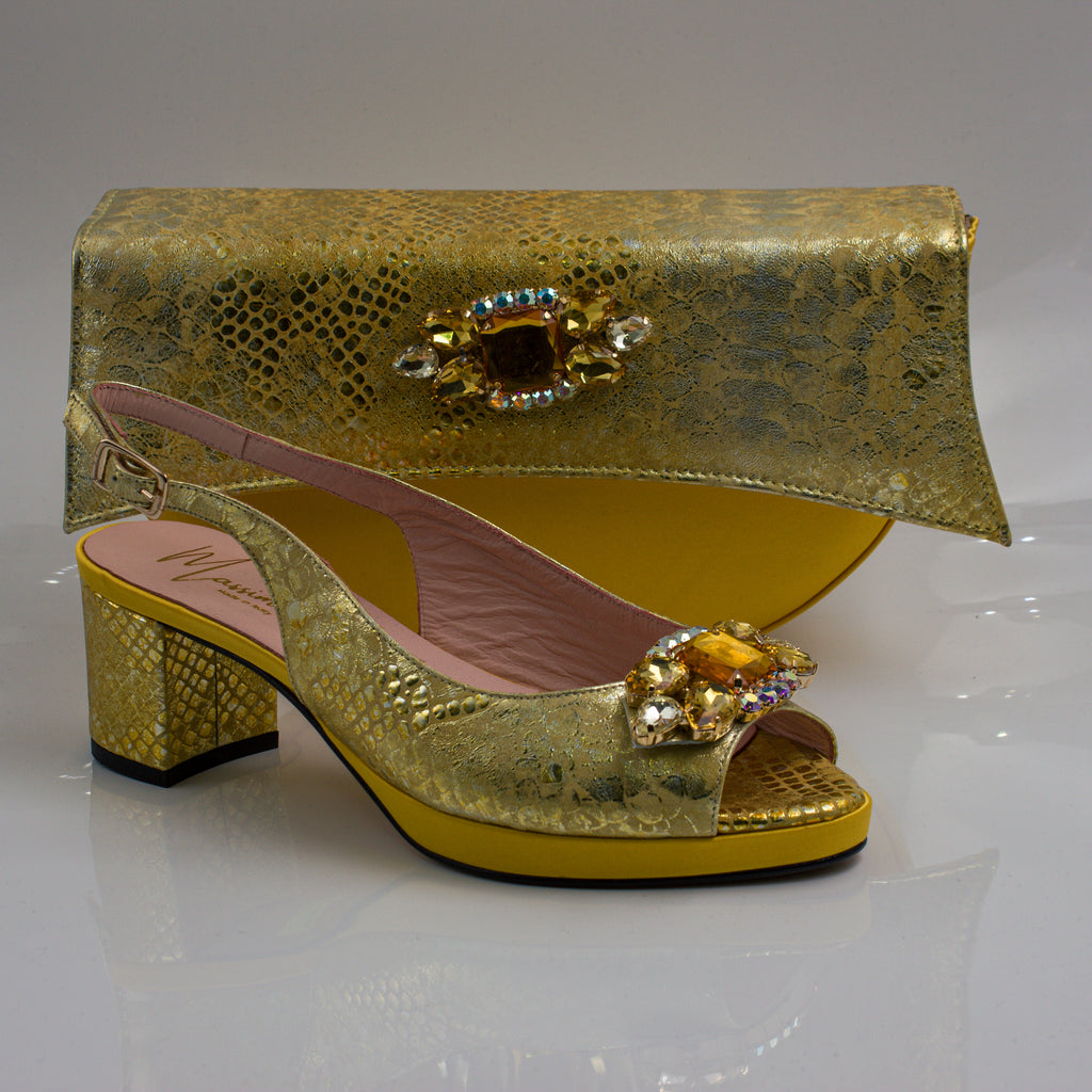 Metallic Yellow Scaled Set