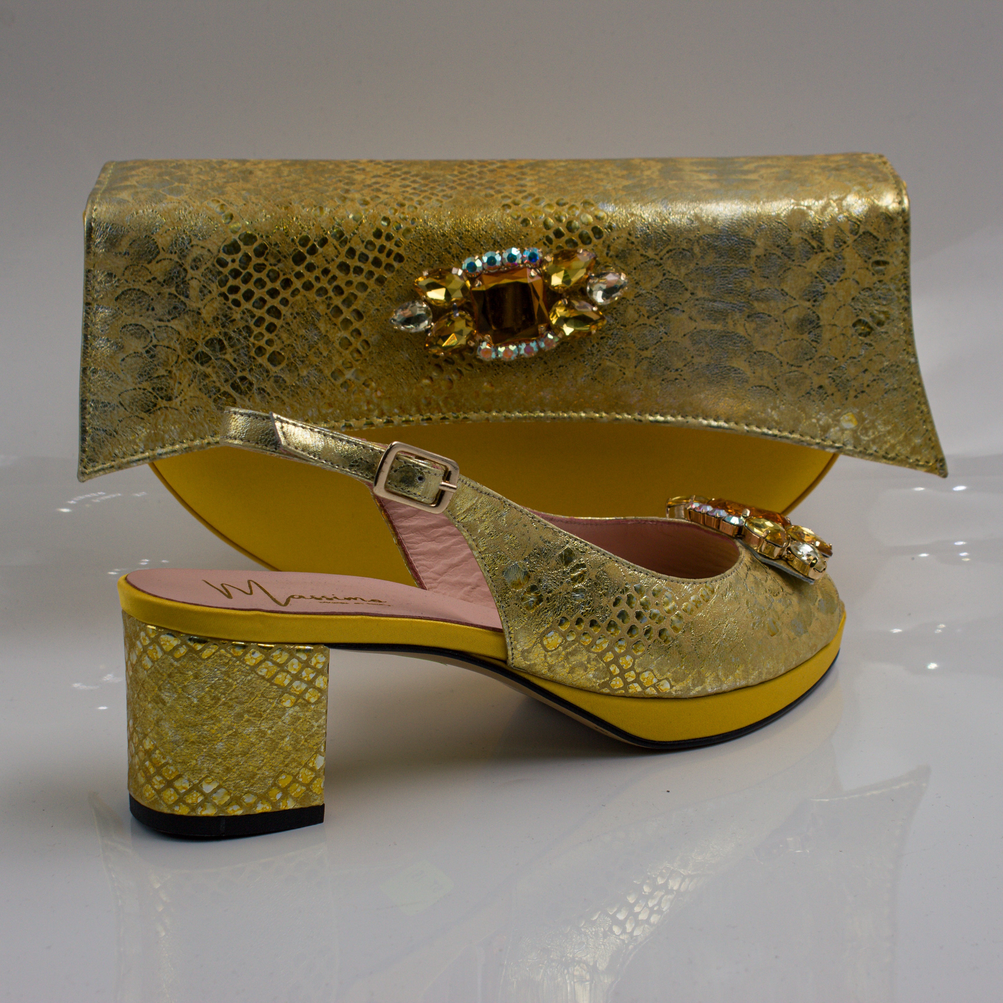 Metallic Yellow Scaled Set