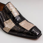 Onyx Ivory Croc Panel Shoes - Italian Men's Shoes - Classic Shoes London