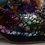 Midnight Multi Regal Crystal Mama Set - Italian Shoe and Bag Set - Classic Shoes London