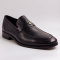 Black Sterling Pebble Bit Loafer