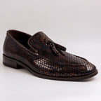 Brown Everly Scaled Tassel Loafer