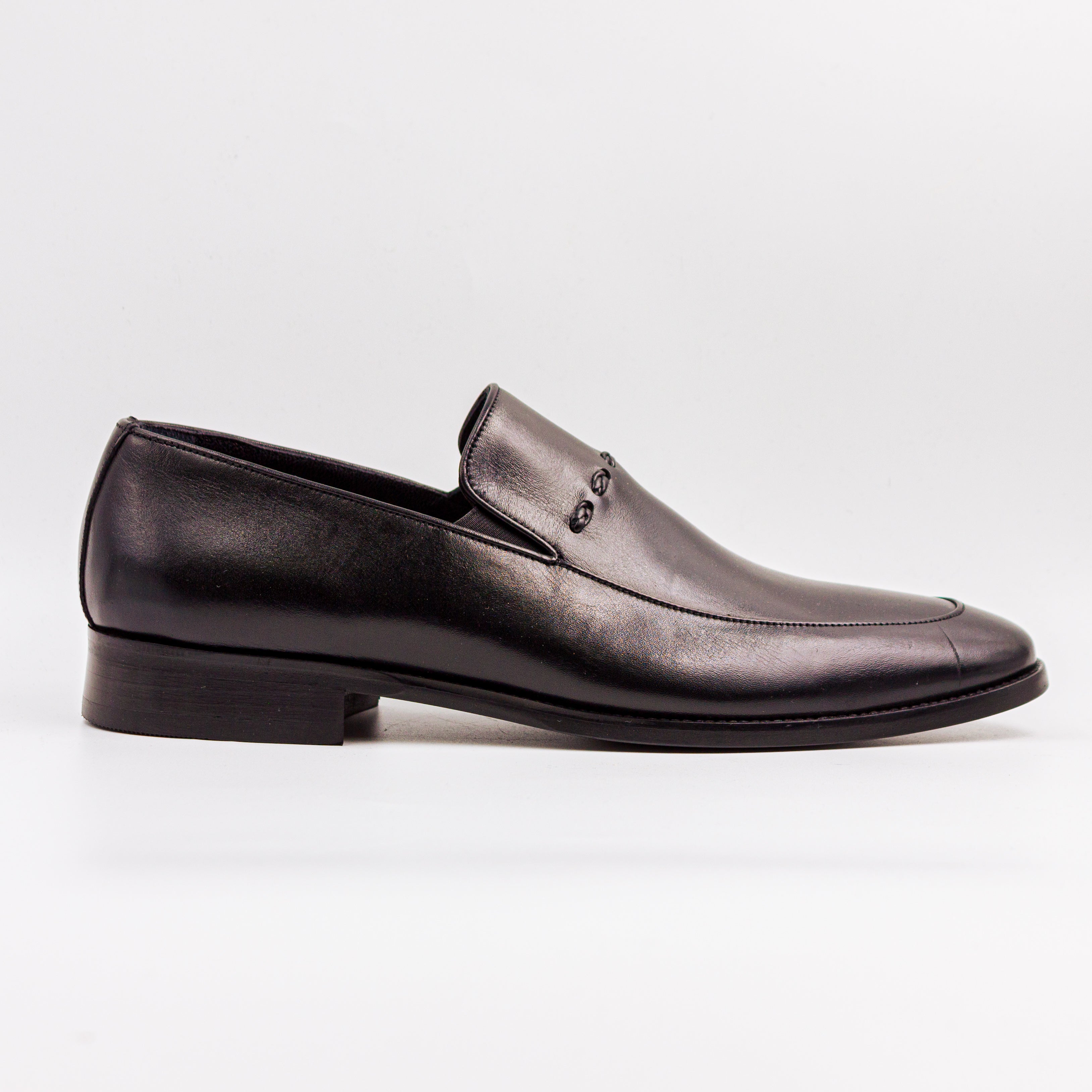 Black Halden Knot-Stitch Loafer
