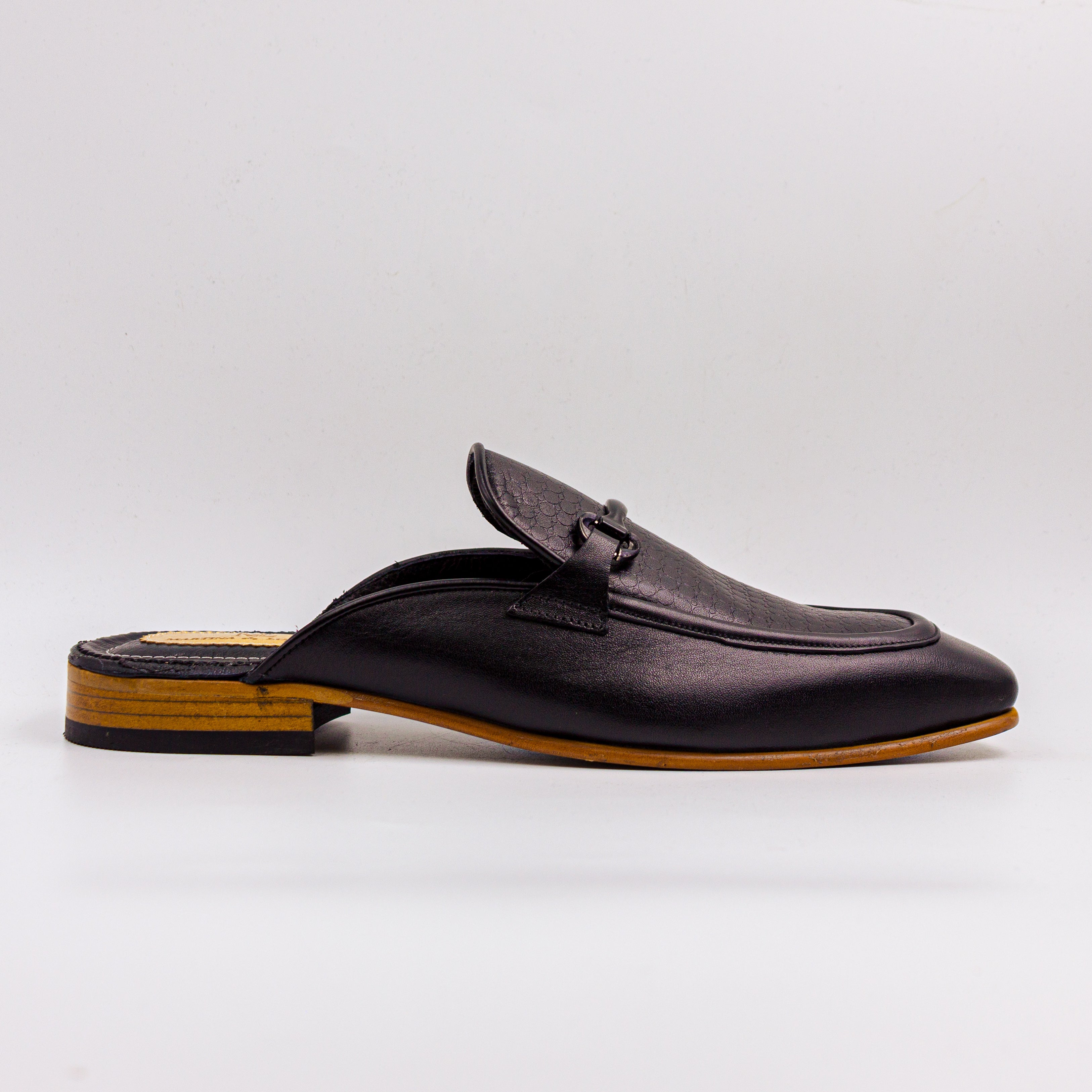 Black Winslet Scaled Bit Mule