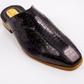 Black Kingsley Scaled Half Shoe