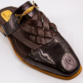 Brown Delmore Woven Medallion Mules