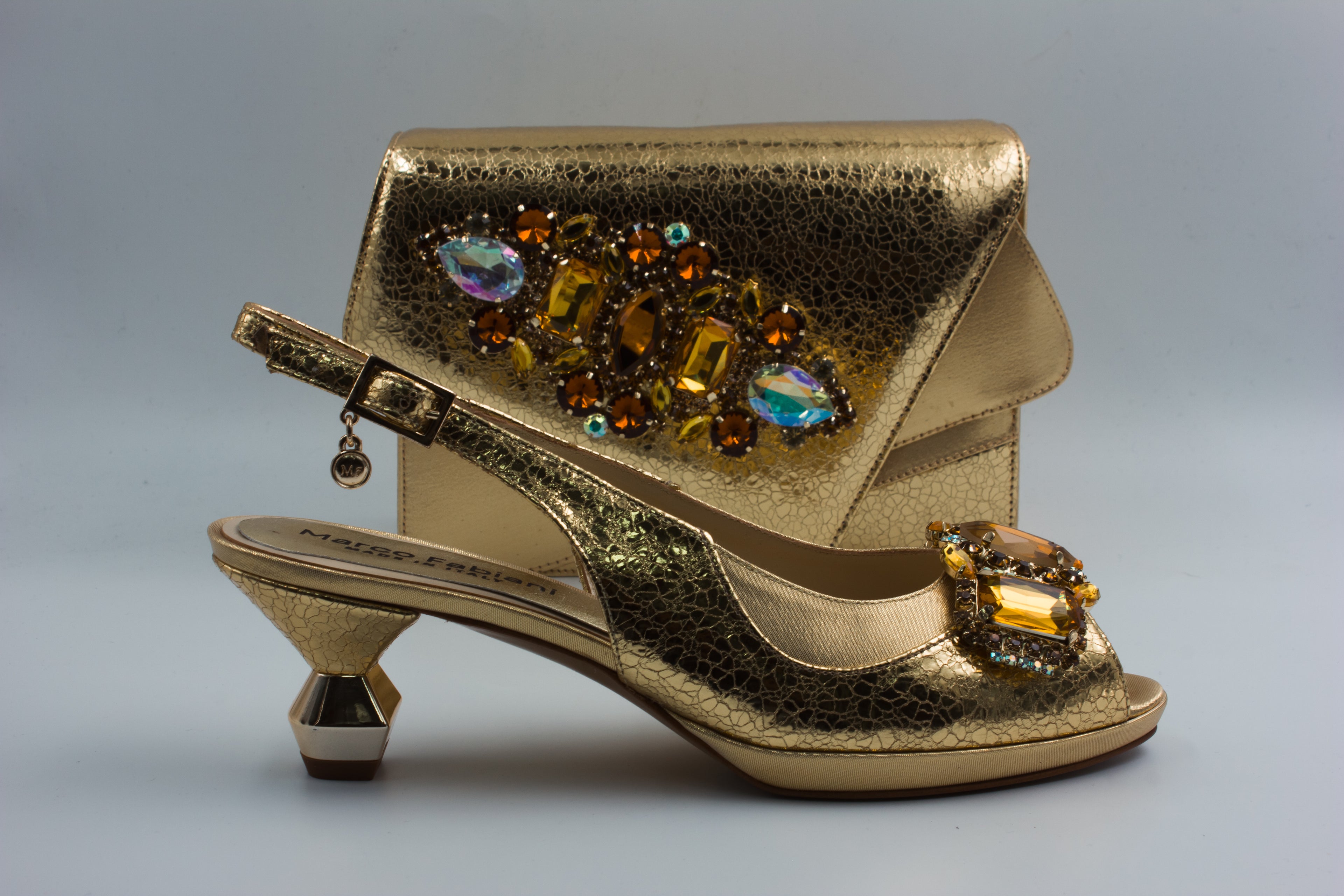 Gold/Topaz Metallic Crackle Set