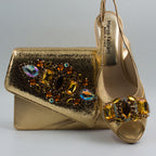 Gold/Topaz Metallic Crackle Set