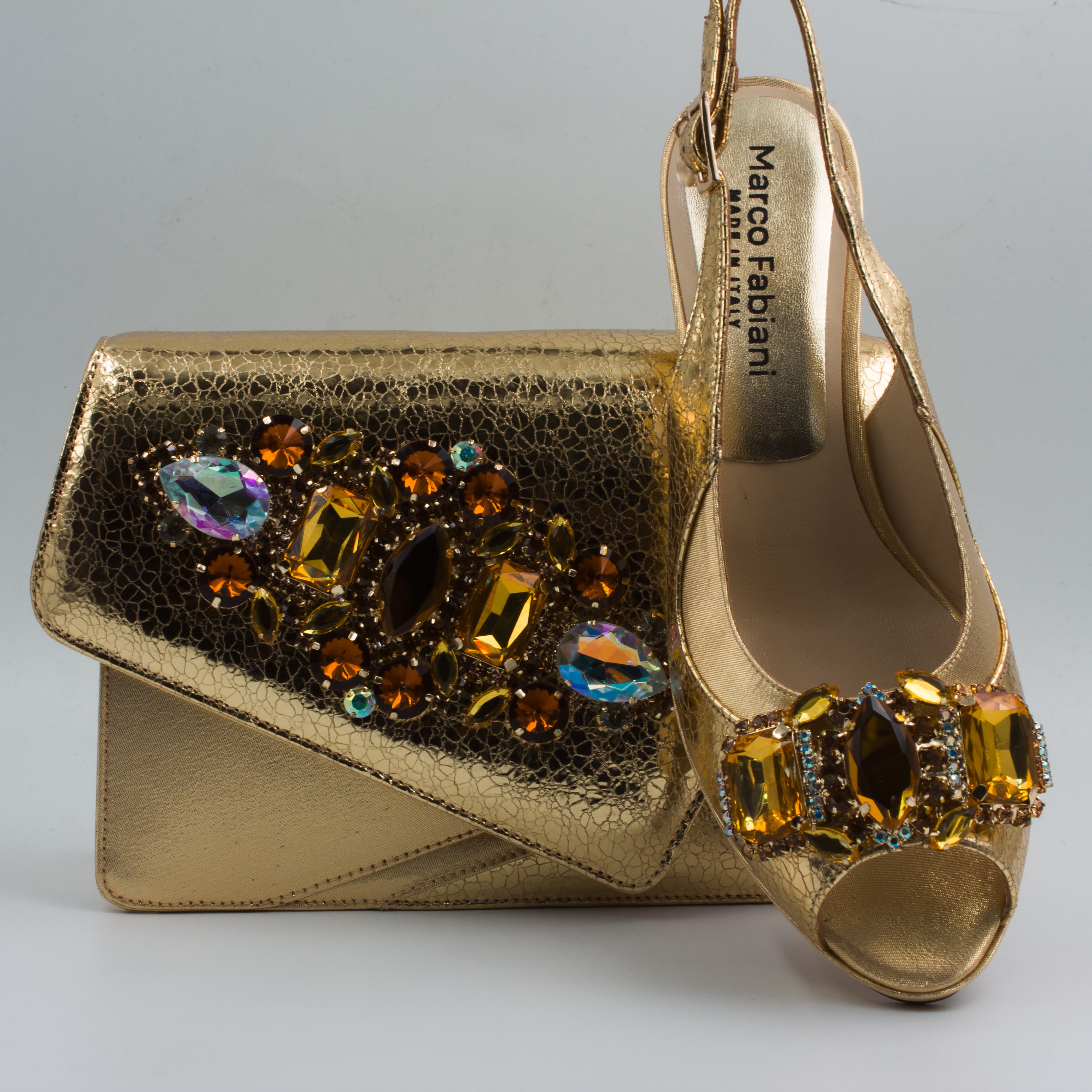 Gold/Topaz Metallic Crackle Set
