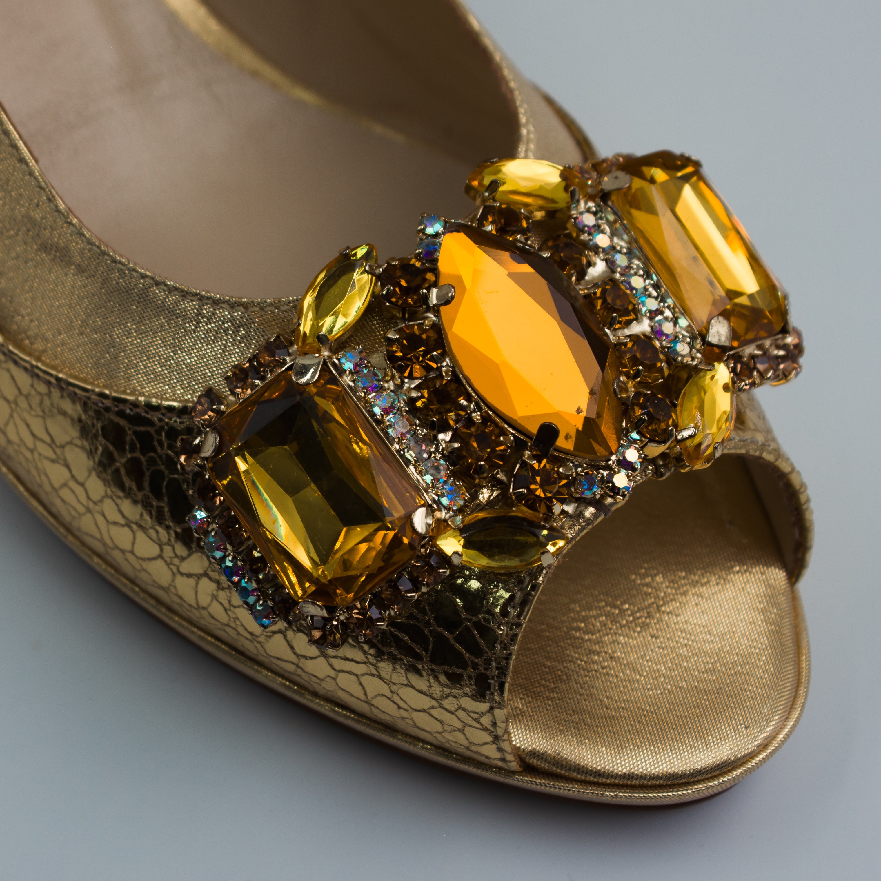 Gold/Topaz Metallic Crackle Set