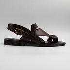 Brown Plain Wraparound Sandals