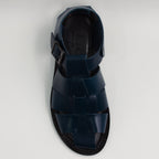 Blue Interlaced Covered Sandals