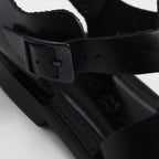 Black Interlaced Sandals