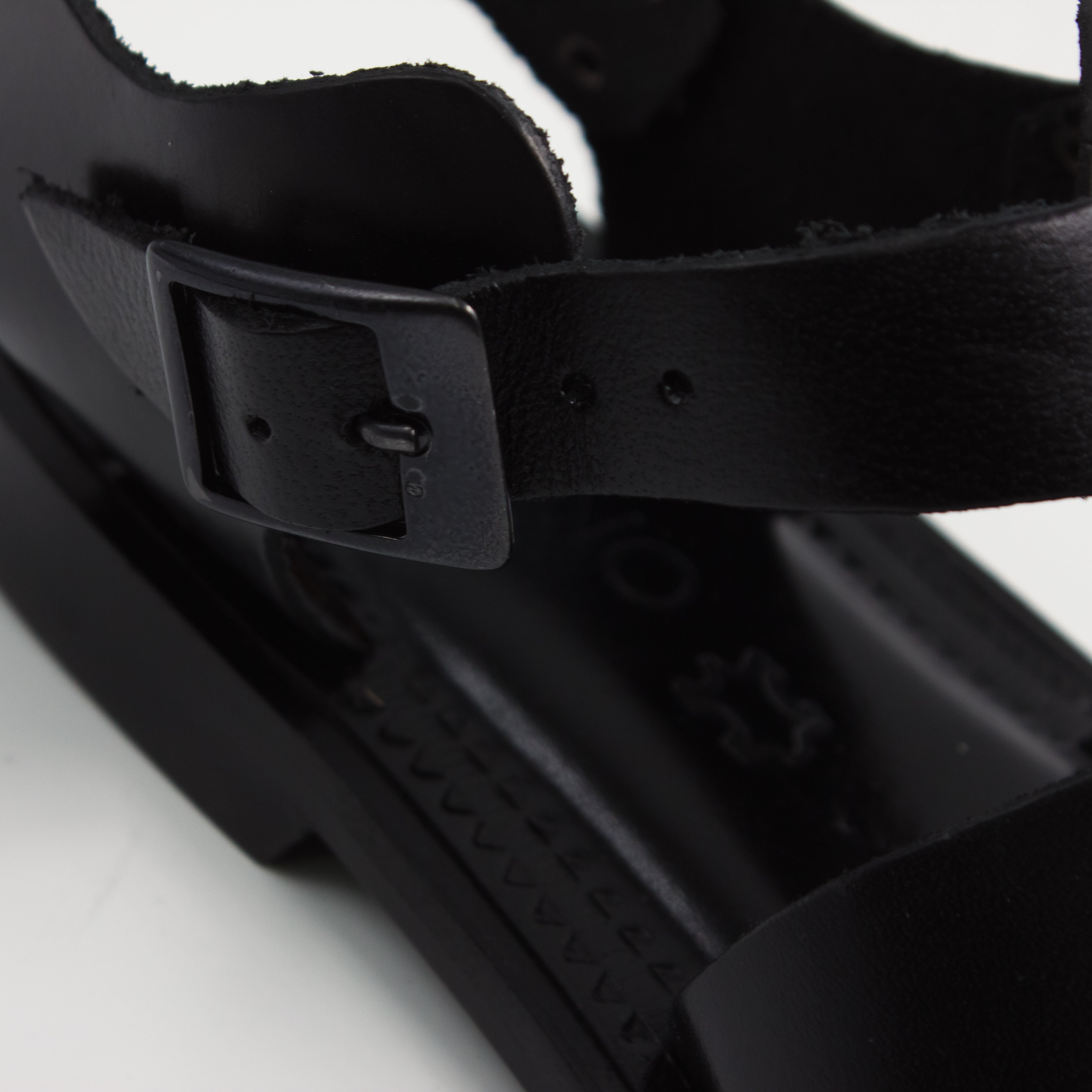 Black Interlaced Sandals