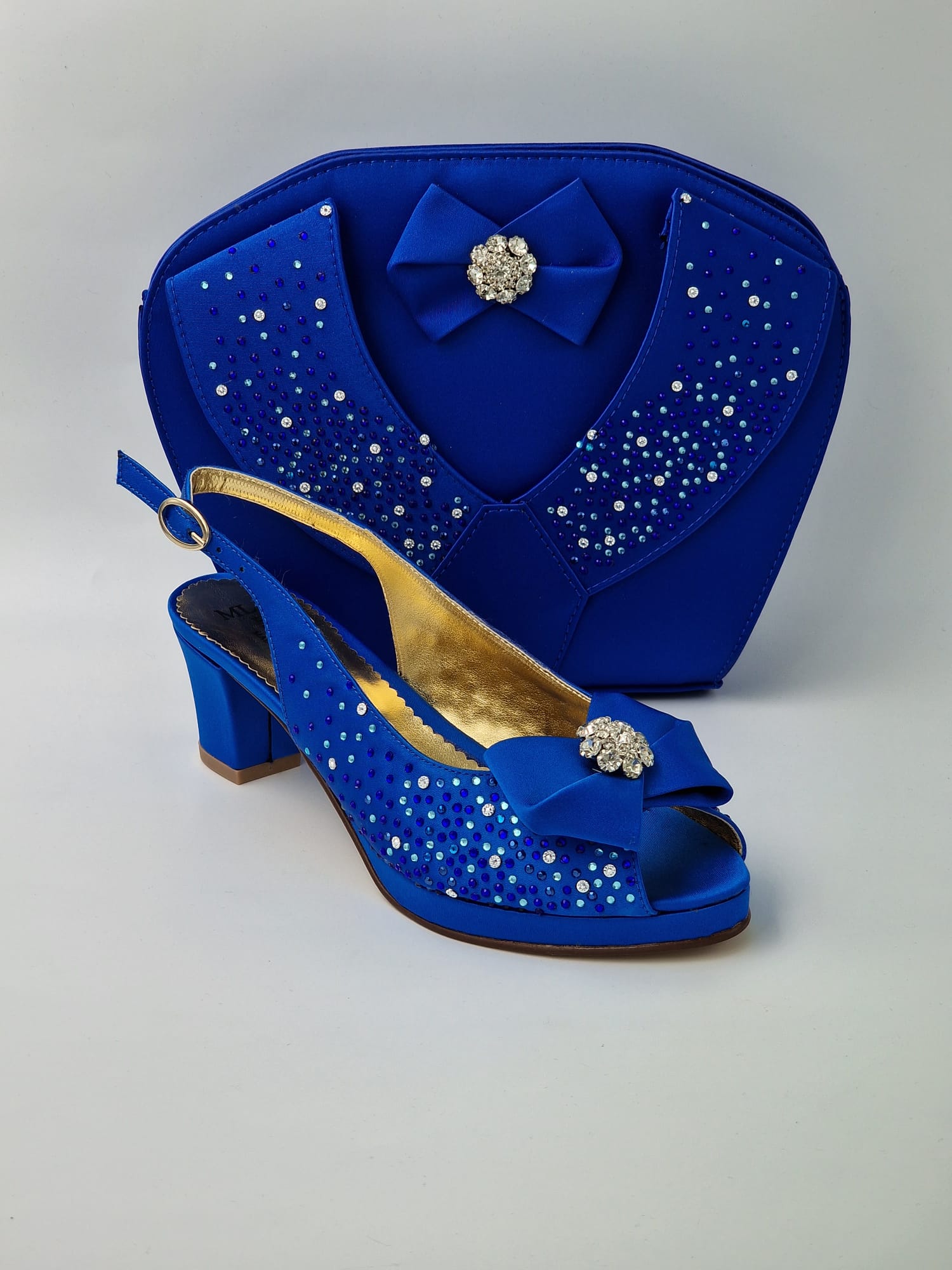 Royal Blue 'Stonework' Set - Classic Shoes London