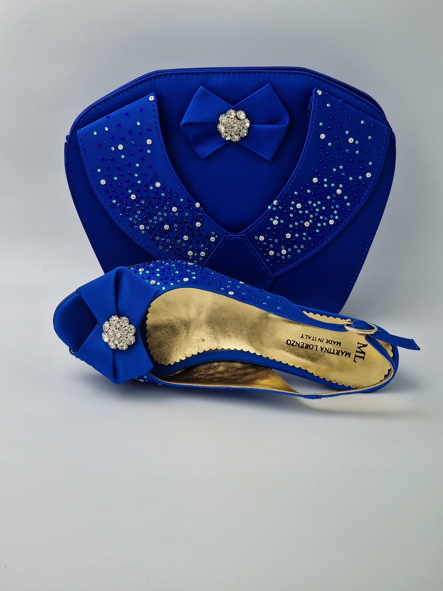 Royal Blue 'Stonework' Set - Classic Shoes London