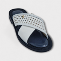 White Como Cross-Strap Slipper