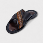 Brown Bologna Heritage Slipper - Italian Women's Slippers - Classic Shoes London