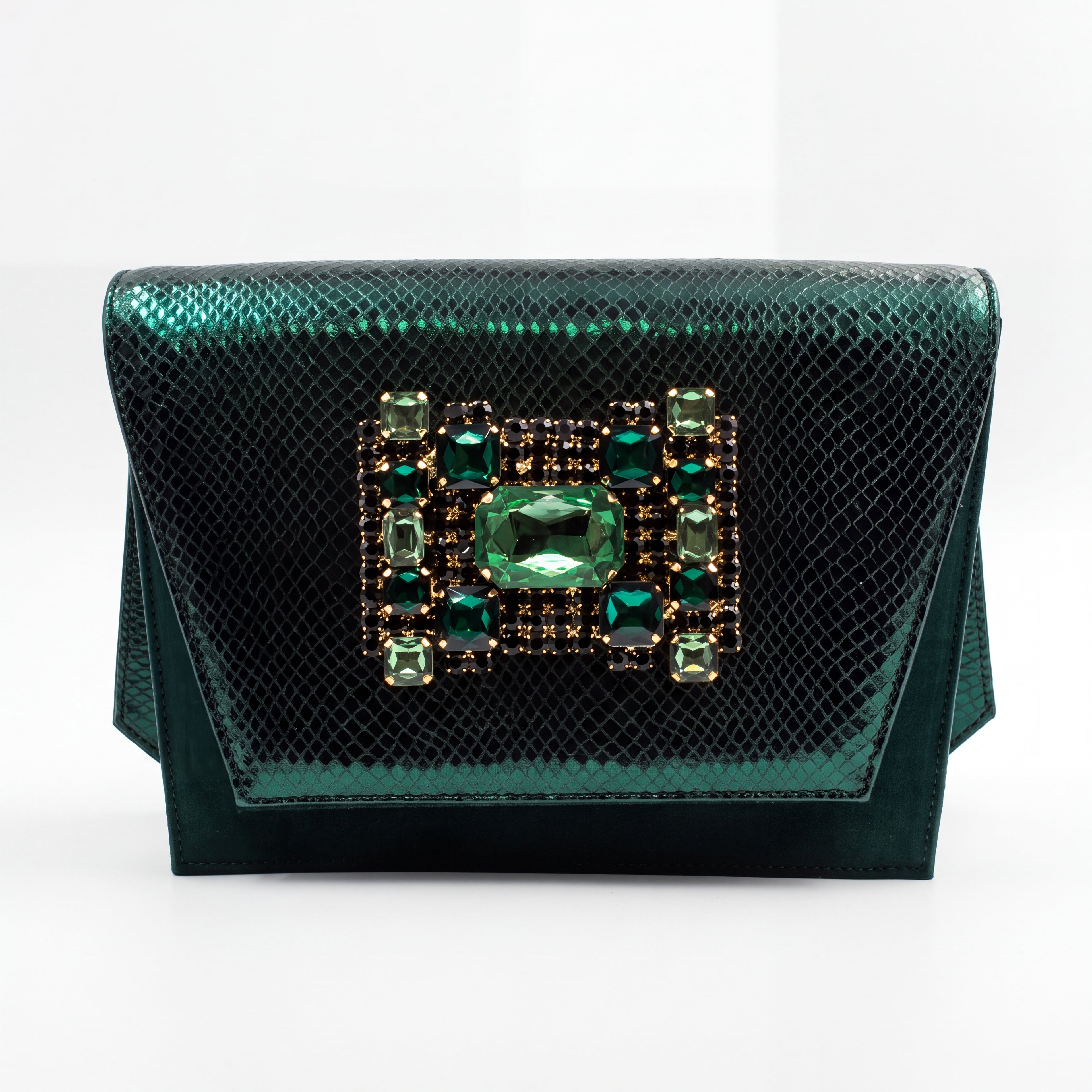 Emerald Green Metallic Scaled Set