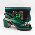 Emerald Green Metallic Scaled Set