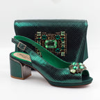 Emerald Green Metallic Scaled Set