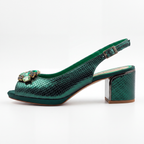 Emerald Green Metallic Scaled Set