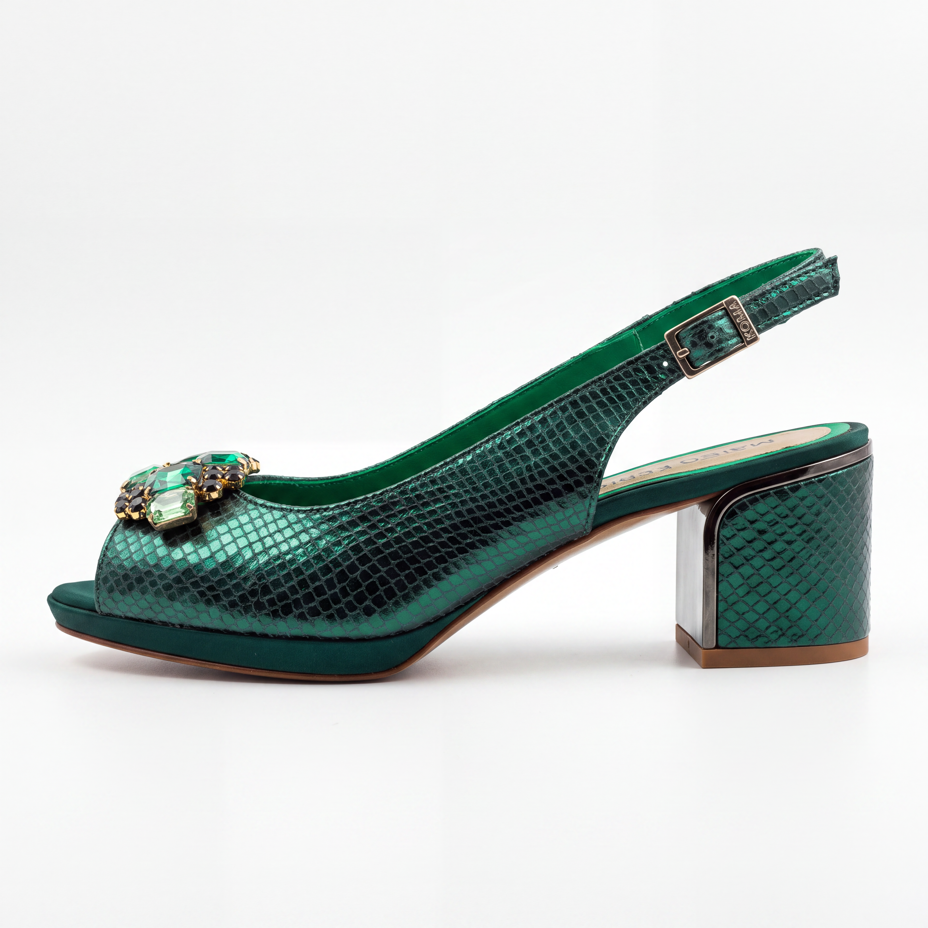 Emerald Green Metallic Scaled Set