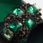 Emerald Green Metallic Scaled Set