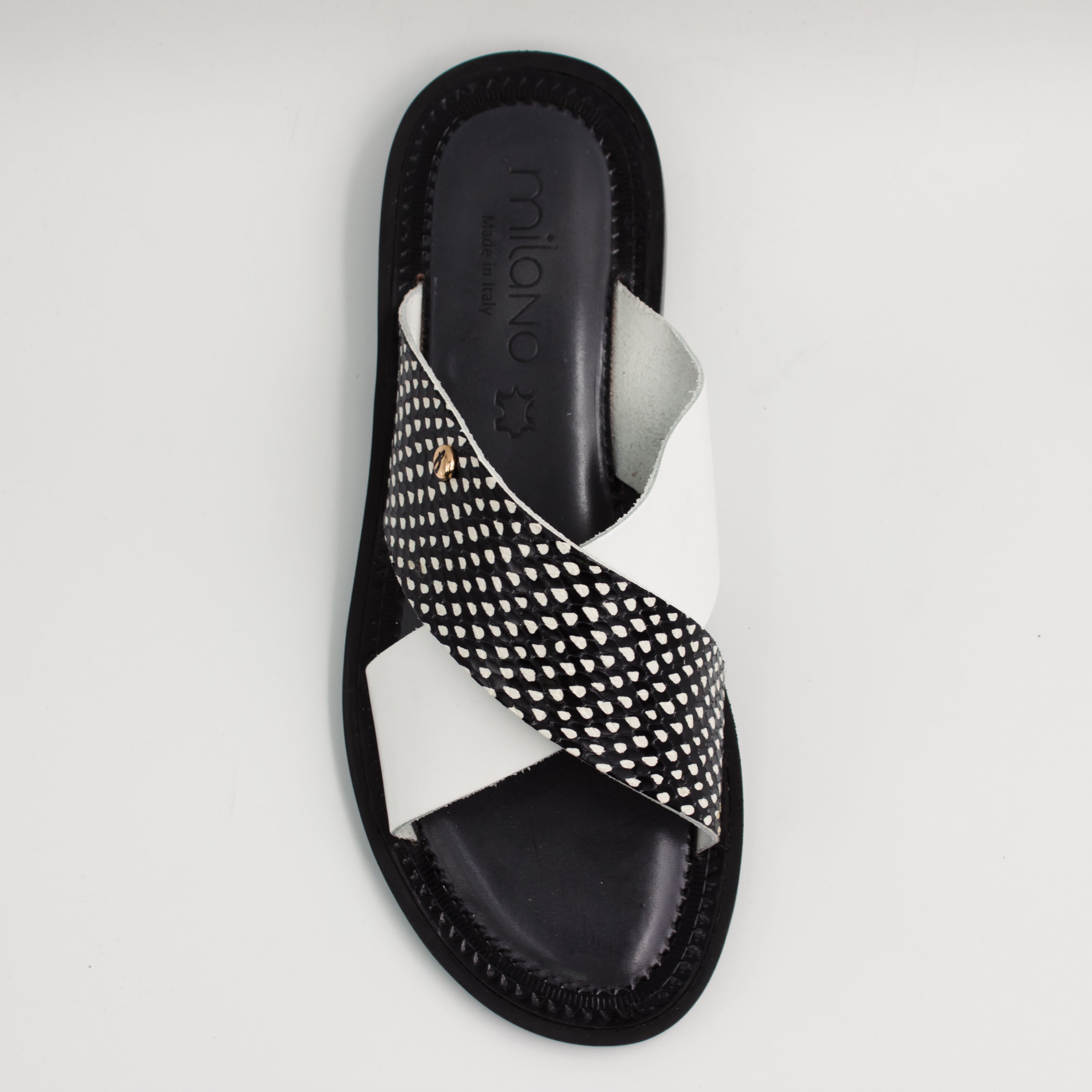 White/Black Speckled Scale Slide