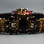 Midnight Multi Regal Crystal Wedge Set
