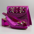 Fuchsia Bubble Print Set