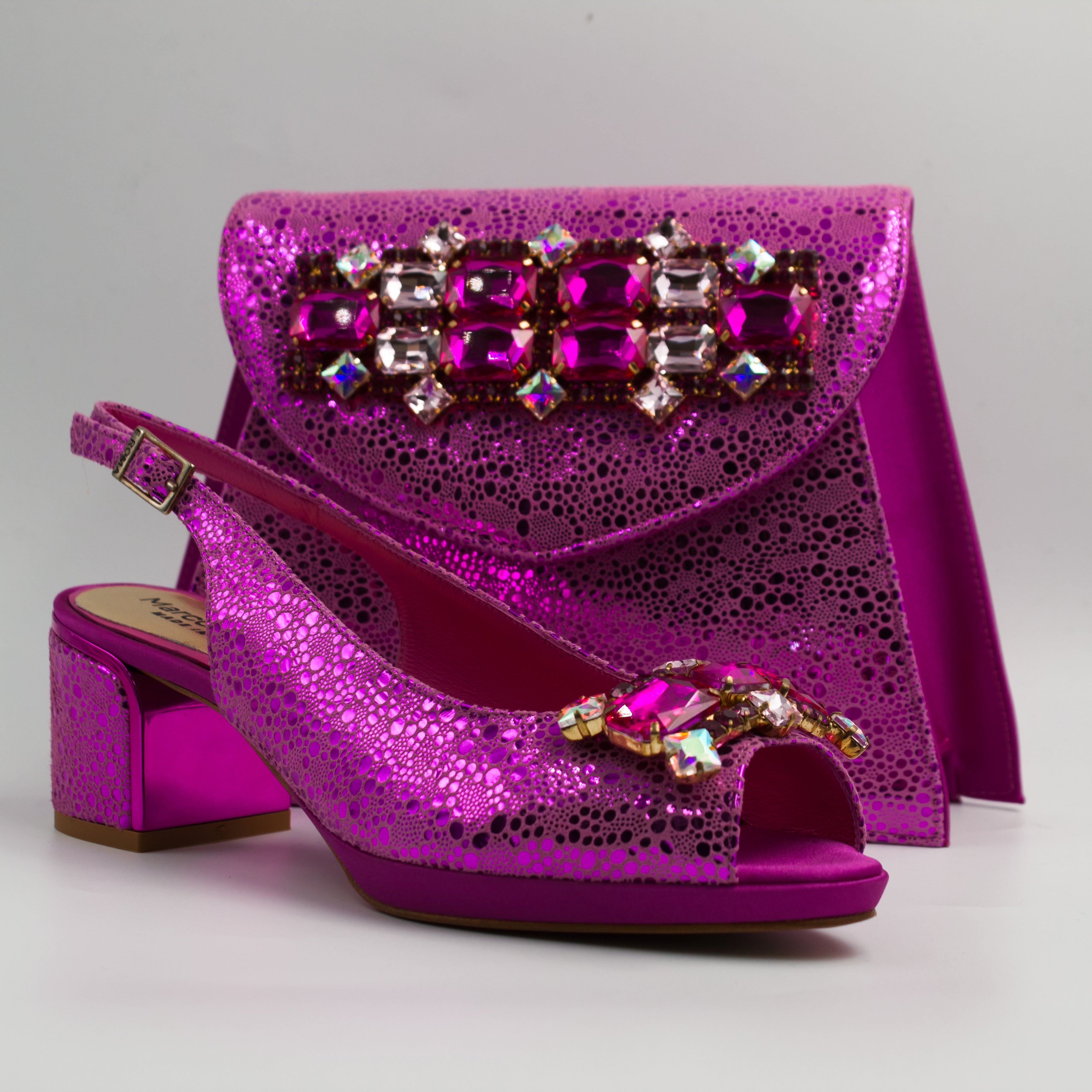 Fuchsia Bubble Print Set
