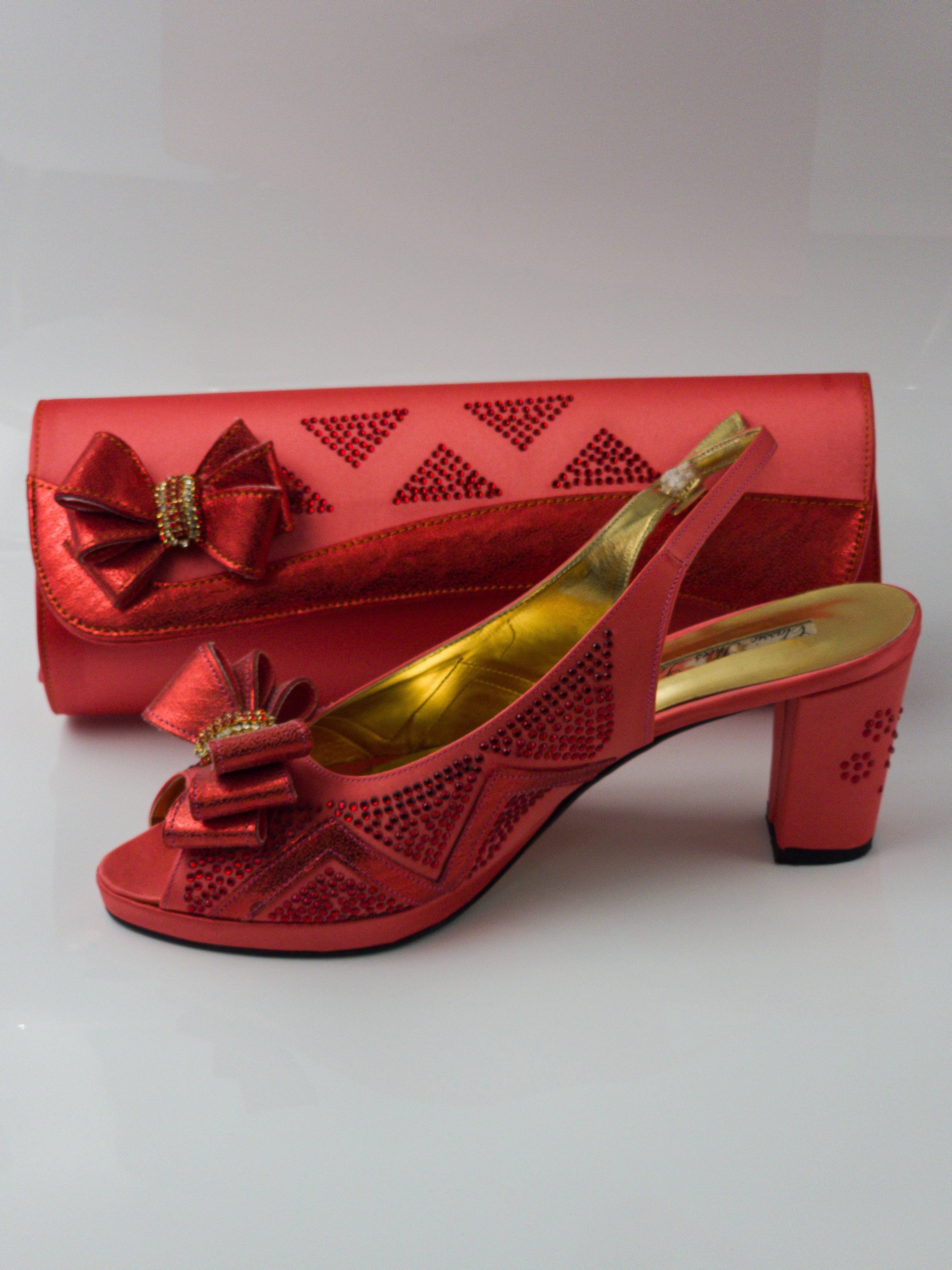 Coral Zig-Zag Ribbon Set