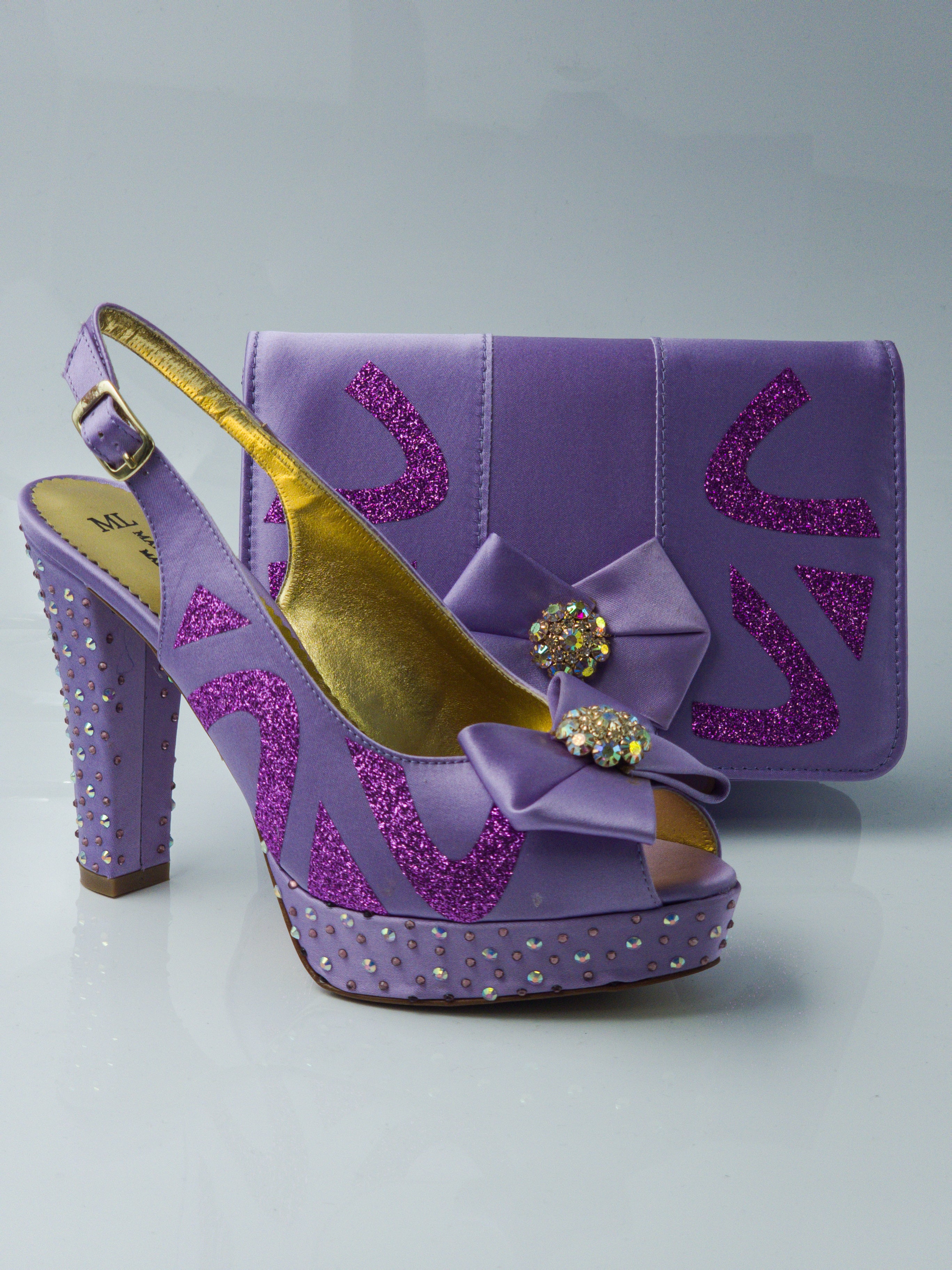 Lilac Glitter Bedazzled Set