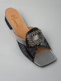 Silver Jewel Slippers