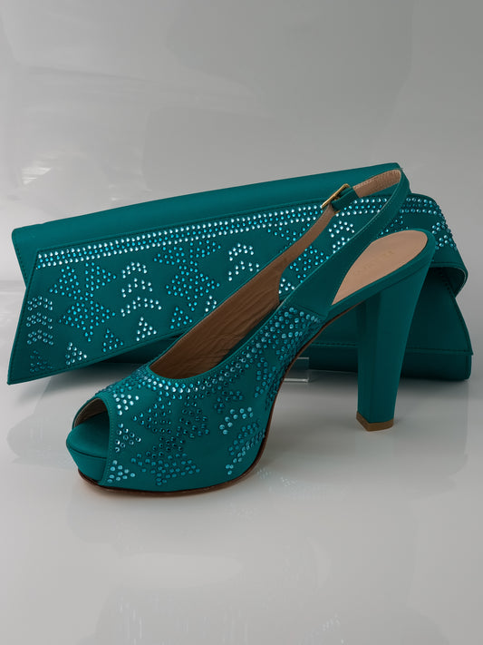 Teal Stoned Set