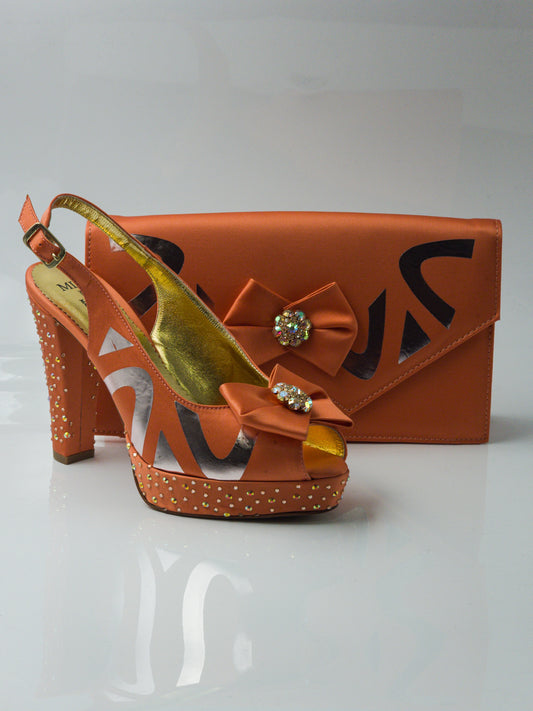 Peach Bedazzled Set