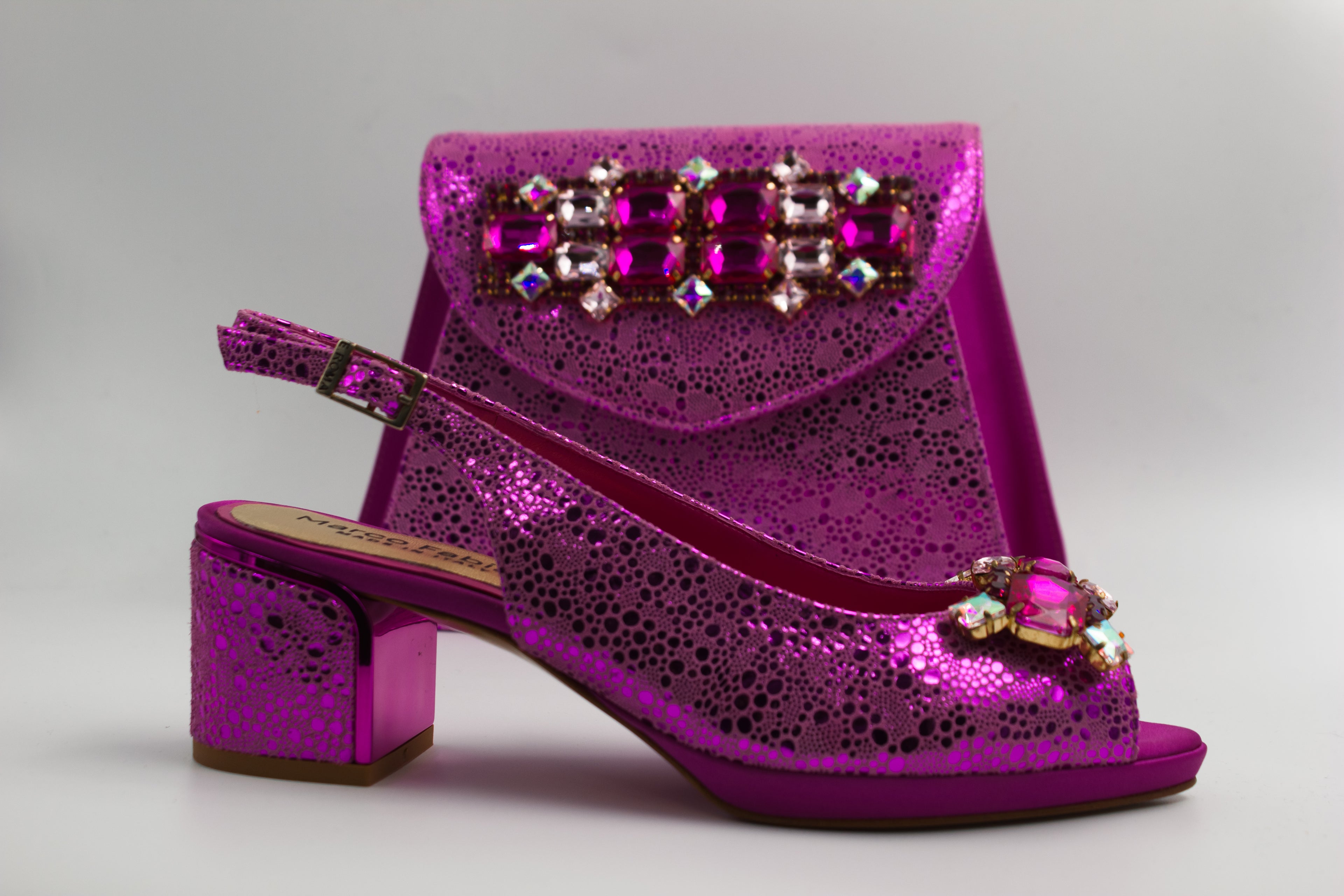 Fuchsia Bubble Print Set