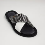 White/Black Speckled Scale Slide