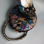 Midnight Multi Regal Crystal Wedge Set