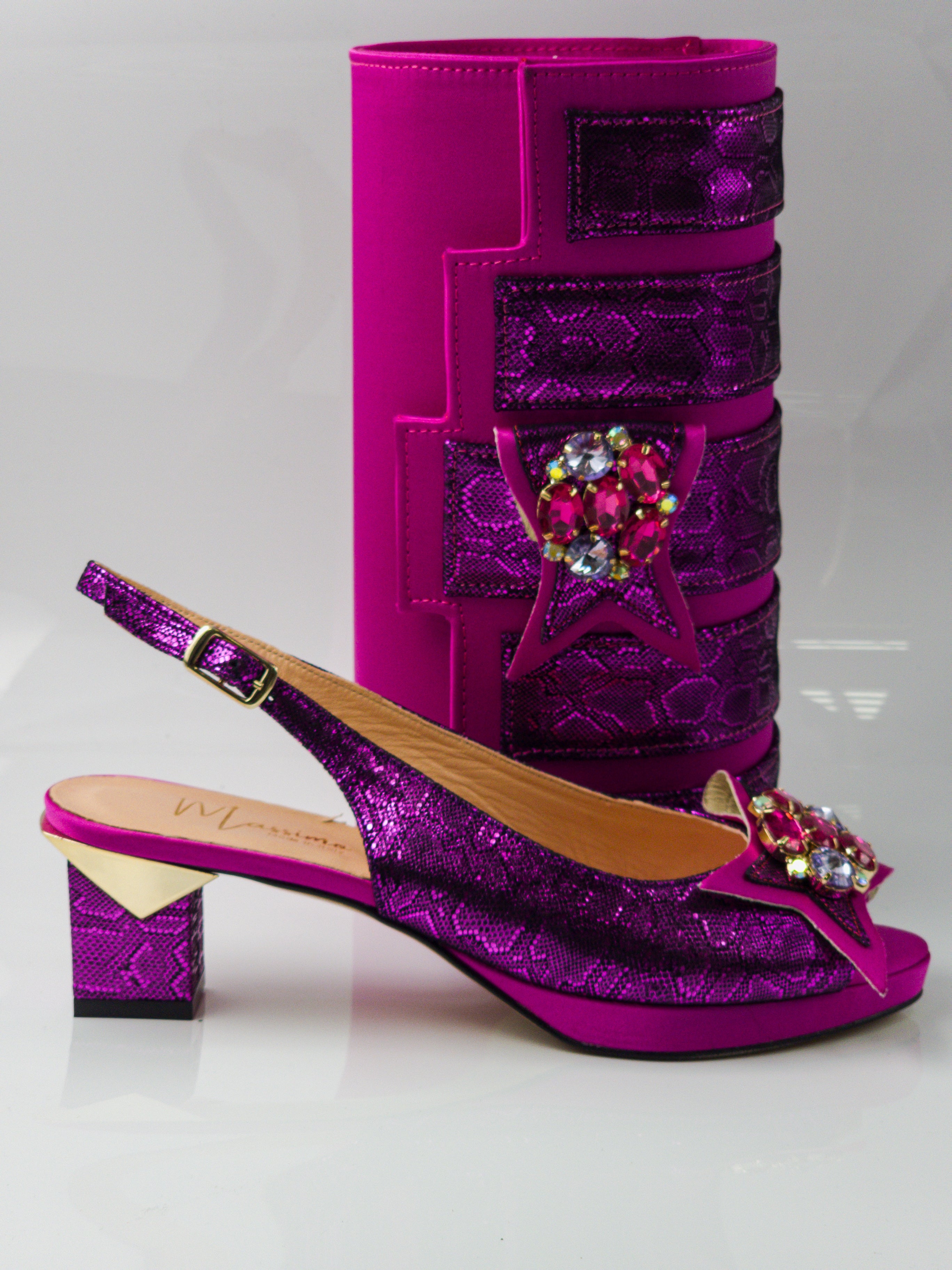 Fuchsia Pink Jewel Set