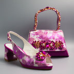 Fuchsia Cloud Regal Crystal Set
