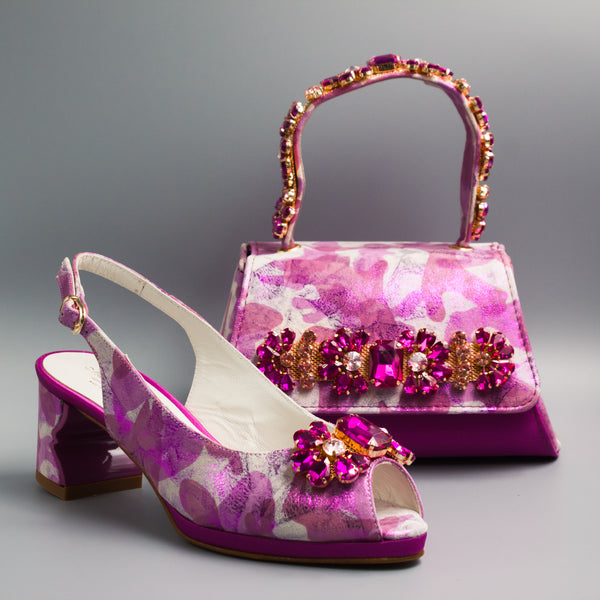 Fuchsia Cloud Regal Crystal Set